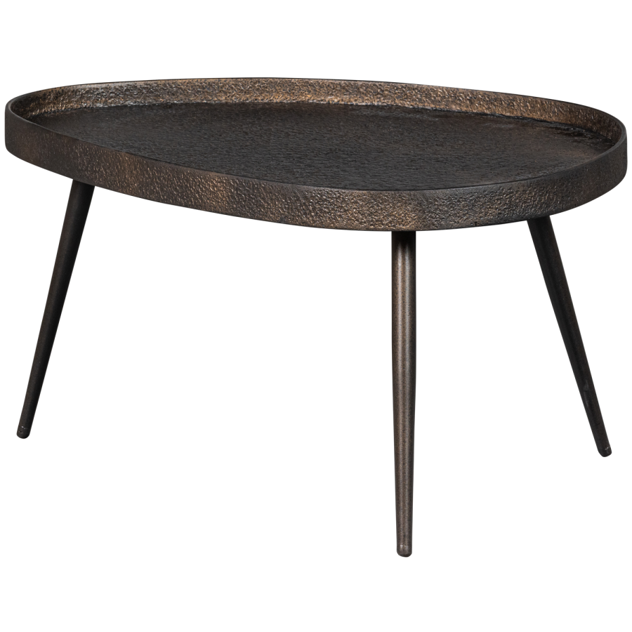 TRÄSET MED 2 - RA SIDOBORD I ANTIK BRONS