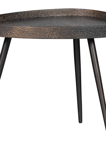 TRÄSET MED 2 - RA SIDOBORD I ANTIK BRONS