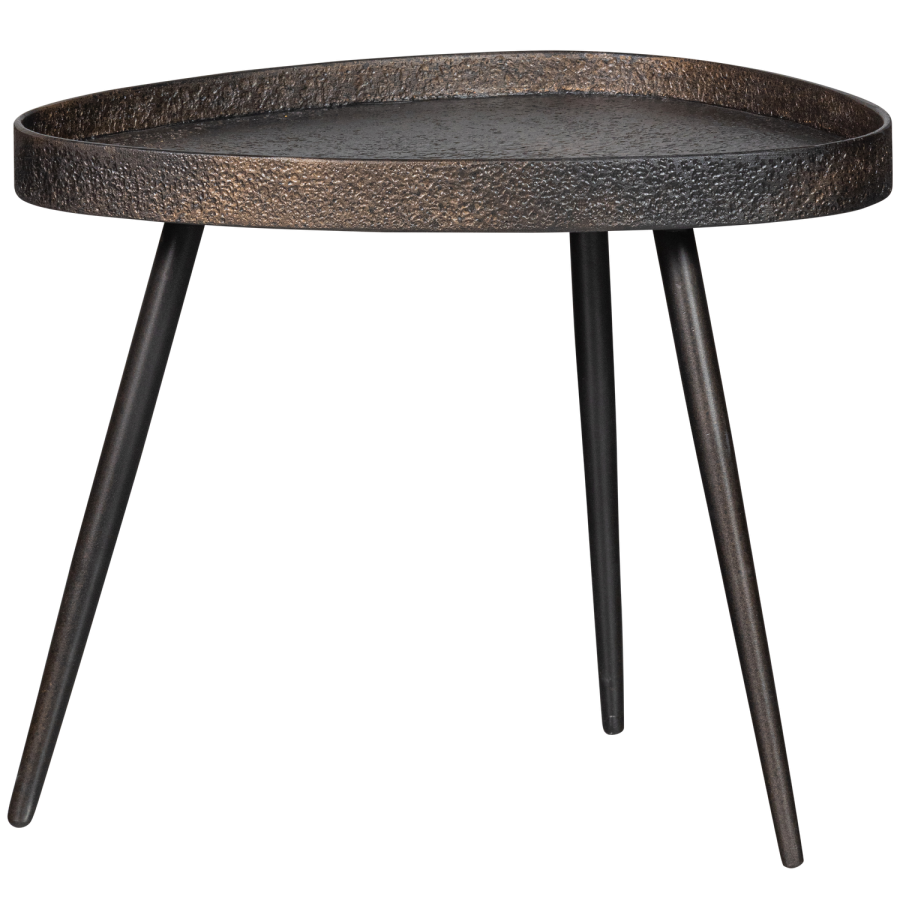 TRÄSET MED 2 - RA SIDOBORD I ANTIK BRONS