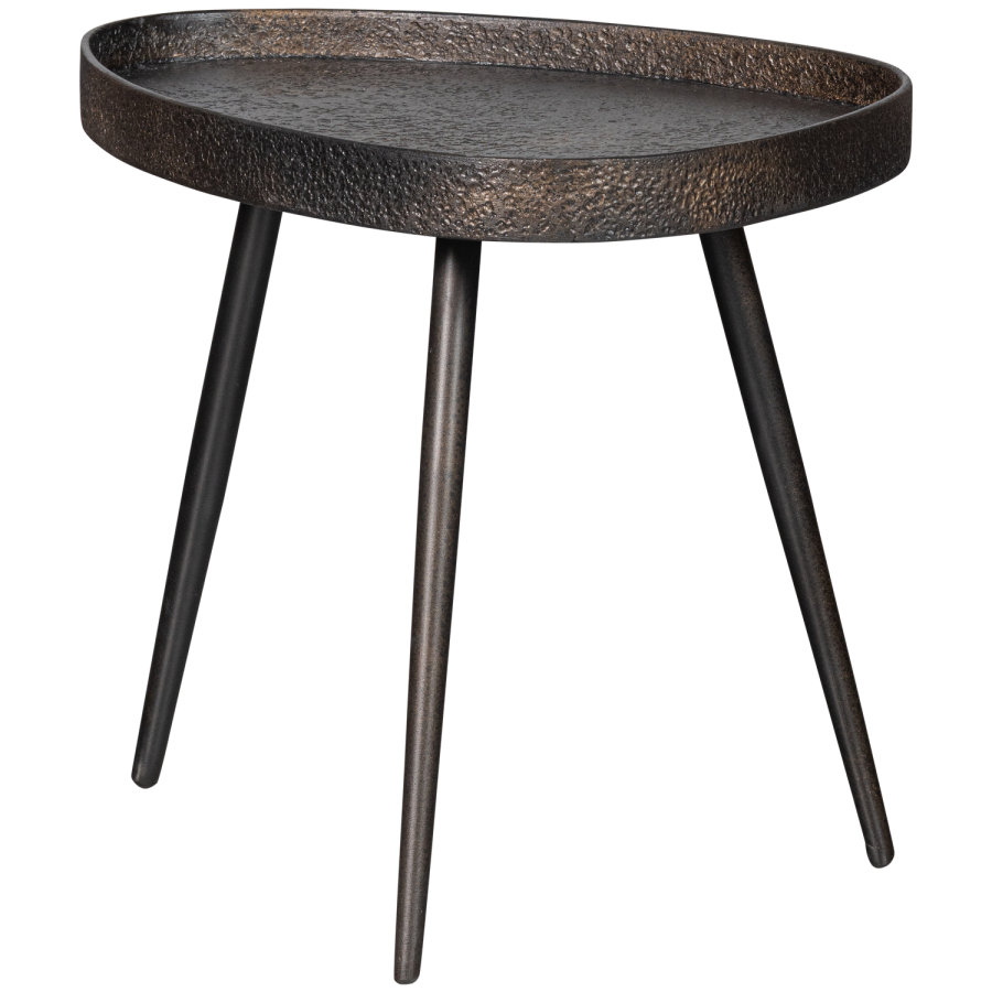 TRÄSET MED 2 - RA SIDOBORD I ANTIK BRONS