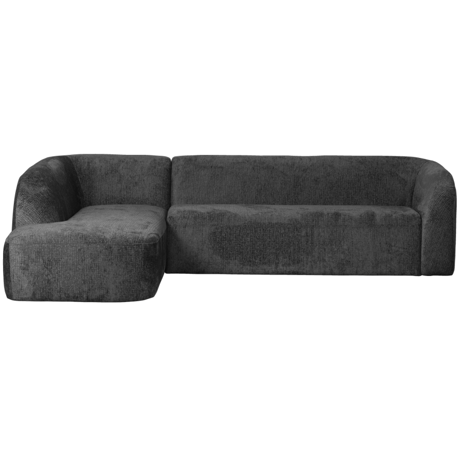 WOOOD SKRENDE HJRNESOFA VENSTRE STRUKTUR VELVET MOUNTAIN