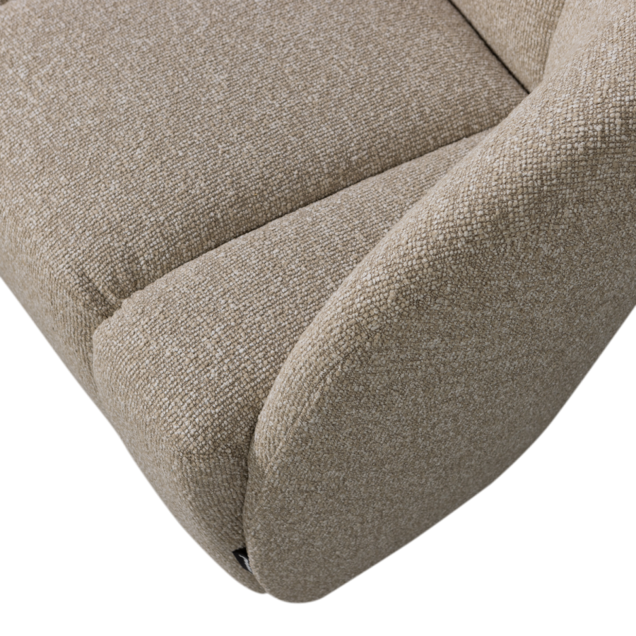 WOOOD Mojo 2-sits bnkelement, hger - beige melange boucl