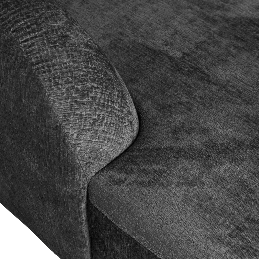 WOOOD SKRENDE HJRNESOFA VENSTRE STRUKTUR VELVET MOUNTAIN