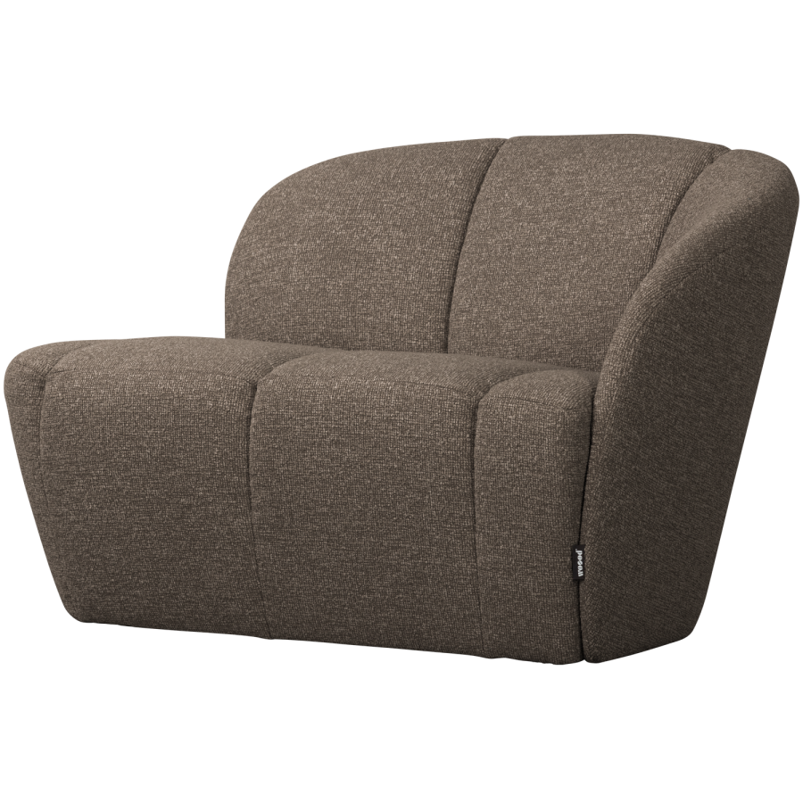 WOOOD Mojo 2-pers. bnk element, hjre - brun meleret boucl