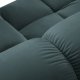 MICADONI Bellis Modular Panoramic hjrnesofa, venstre, 7 seter - bl flyel og sort plast