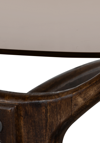 WOOOD FLASH SOFFBORD MANGO TRÄ/GLAS VALNÖT