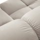 MICADONI Bellis Modular Panoramic hjrnesofa, venstre, 7 seter - beige flyel og svart plast
