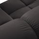 MICADONI Bellis Modular Panoramic hjrnesofa, venstre, 7 seter - antrasittgr flyel og svart plast