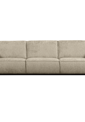 WOOOD STATEMENT 3-PERSONERS SOF 230 CM STRUCTURE VELVET WHEATFIELD
