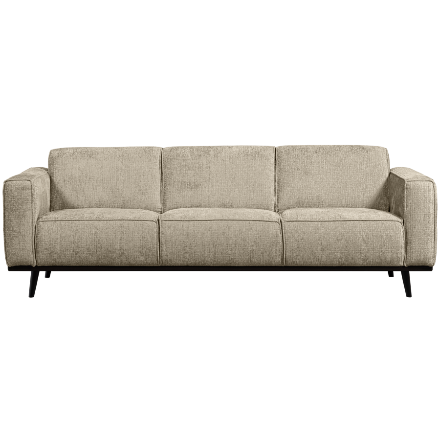 WOOOD STATEMENT 3-PERSONERS SOF 230 CM STRUCTURE VELVET WHEATFIELD