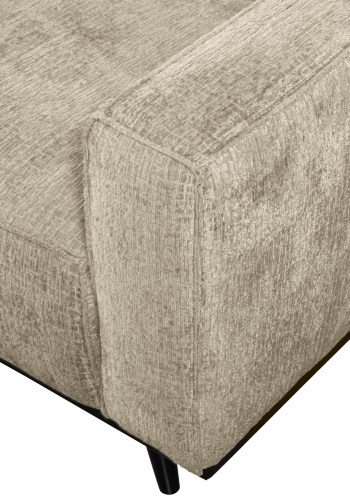 WOOOD STATEMENT 3-PERSONERS SOF 230 CM STRUCTURE VELVET WHEATFIELD