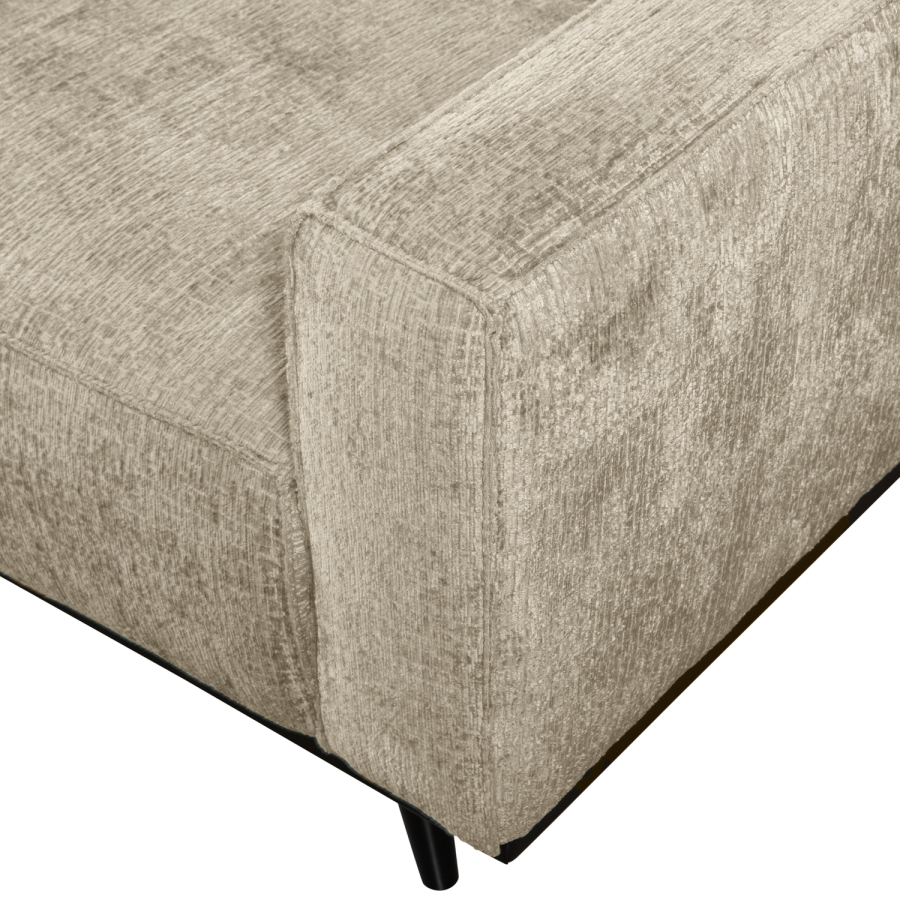 WOOOD STATEMENT 3-PERSONERS SOF 230 CM STRUCTURE VELVET WHEATFIELD