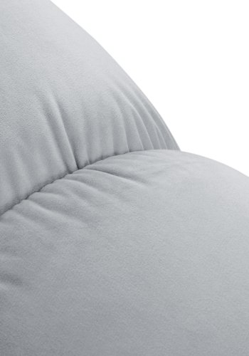 MICADONI Bellis puff, firkantet - bl flyel og svart plast (94x94x39)