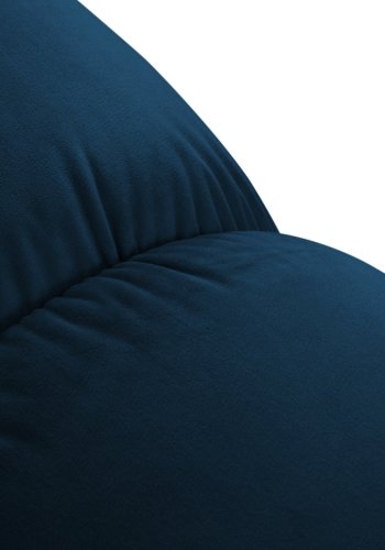 MICADONI Bellis puff, firkantet - bl flyel og svart plast (94x94x39)