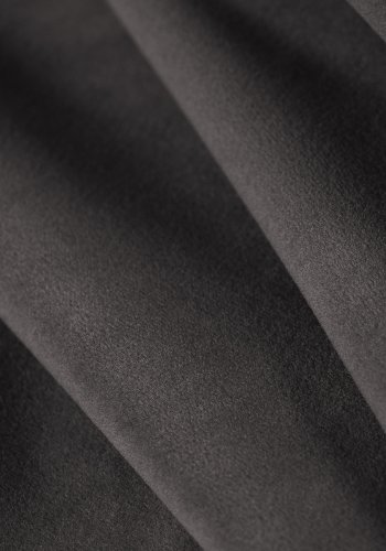 MICADONI Bellis-puff, firkantet - antrasittgr flyel og svart plast (94x94x39)