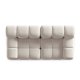 MICADONI Bellis Modul sofa, 2 seter - beige velour og sort plast