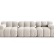 MICADONI Bellis Modul sofa, 3 seter - beige flyel og sort plast