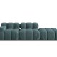 MICADONI Bellis Modul sofa, hyre, 4 seter - bl flyel og sort plast
