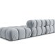 MICADONI Bellis Modul sofa, hyre, 4 seter - bl flyel og sort plast