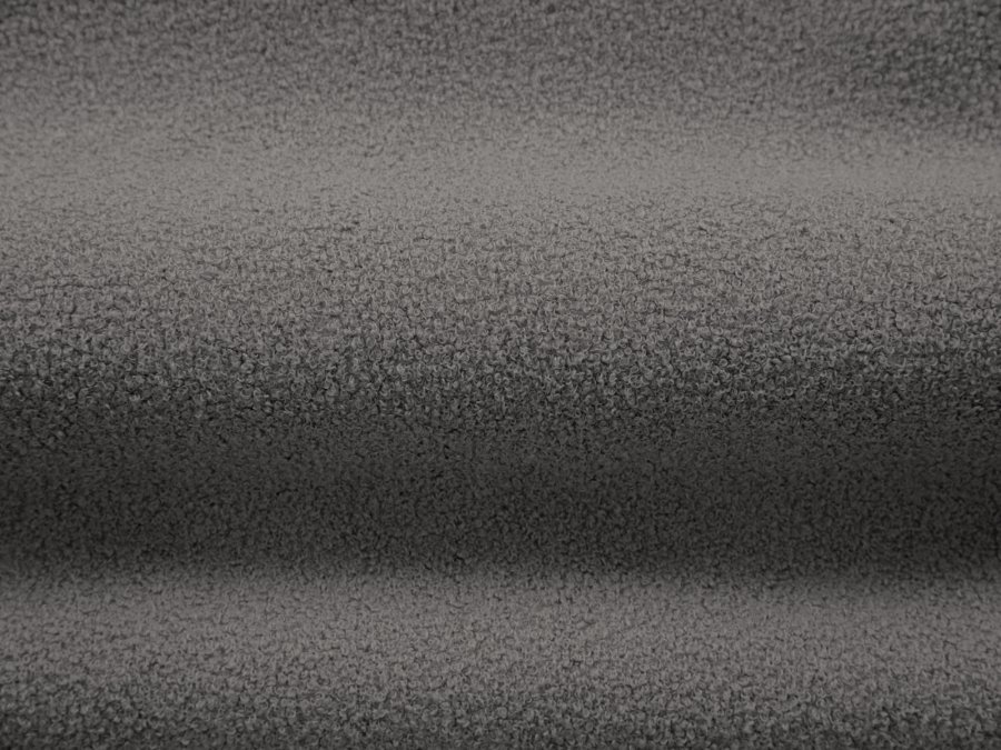 MICADONI Jenny sofa, 3 seter - gr boucl og sort plast