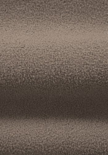 MICADONI Jenny sofa, 4 seter - brun boucl og sort plast