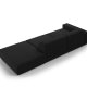 MICADONI Jodie sofa, hyre, 3 seter - svart stoff og sort plast
