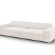 MICADONI Jodie sofa, 4 seter - beige stoff og sort plast