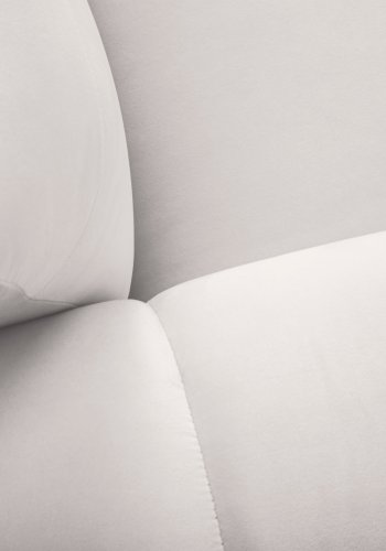 MICADONI Kendal sofa, 2 seter - gr flyel og svart bketre