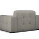 MICADONI Kendal sofa, 2 seter - antrasittgr flyel og svart bketre