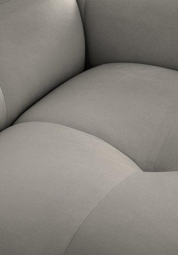 MICADONI Kendal sofa, 2 seter - antrasittgr flyel og svart bketre