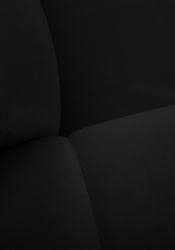 MICADONI Kendal sofa, 2 seter - svart flyel og svart bketre