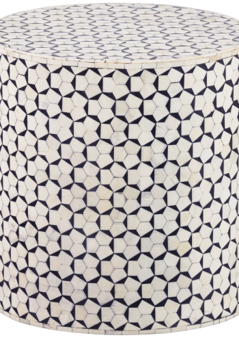 WOOOD NEVA SIDOBORD SVART/VIT