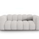 MICADONI Lupin sofa, 2 seter - gr chenille og sort plast