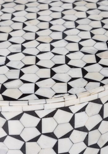 WOOOD NEVA SIDOBORD SVART/VIT