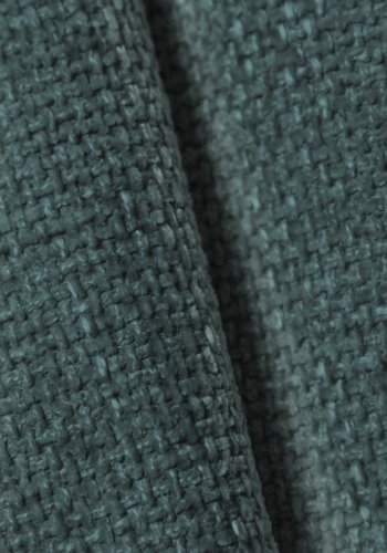 MICADONI Lupin sofa, 2 seter - bl chenille og sort plast