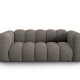 MICADONI Lupin sofa, 2 seter - gr chenille og sort plast