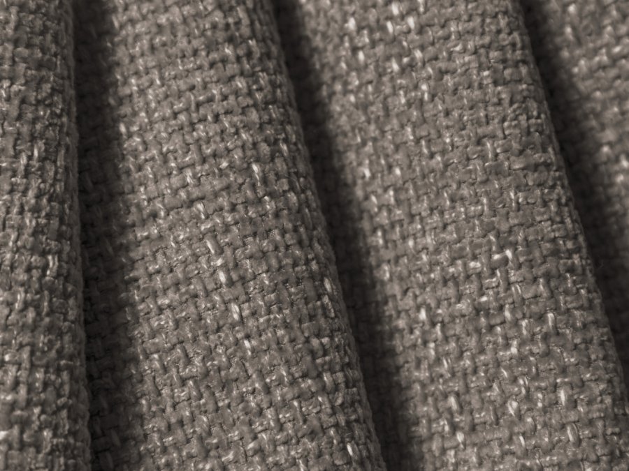 MICADONI Lupin sofa, 3 seter - gr chenille og sort plast