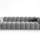 MICADONI Lupin Modul sofa, 4 seter - gr flyel og sort plast