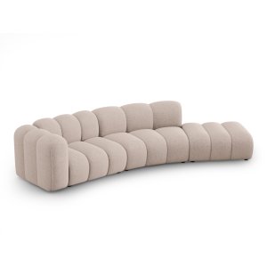 MICADONI Lupin Modulares Sofa, rechts, 5 Sitze - beige Chenille 