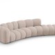 MICADONI Lupin Modul sofa, hjre, 5 sder - beige chenille 