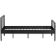 WOOOD MEES queensize seng metal sort 120x200cm