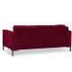 MICADONI Mamaia sofa, 2 sder - rd fljl og sort metal