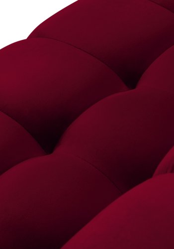 MICADONI Mamaia sofa, 2 sder - rd fljl og sort metal