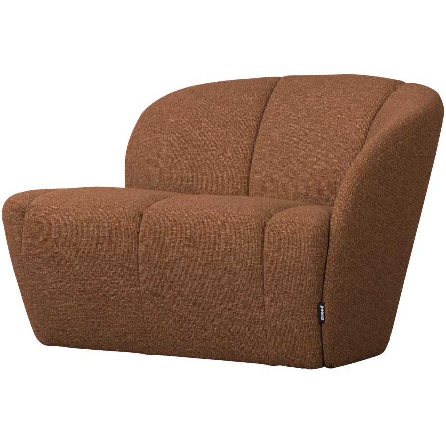 WOOOD Mojo 2-pers. bnk element, hjre - rustbrun meleret boucl