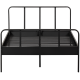 WOOOD MEES queensize seng metal sort 120x200cm