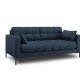MICADONI Mamaia sofa, 2 seter - bltt stoff og sort metall