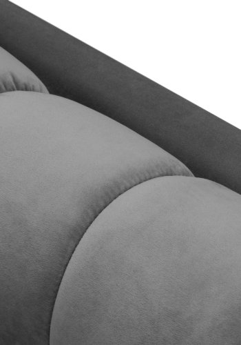 MICADONI Mamaia sofa, 3 seter - gr flyel og gullmetall