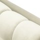 MICADONI Mamaia sofa, 3 seter - beige flyel og sort metall