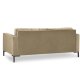MICADONI Mamaia sofa, 3 seter - beige flyel og sort metall