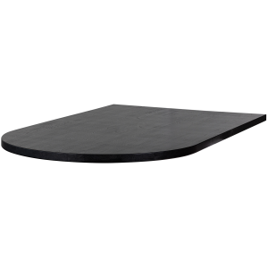 WOOOD TABLO LUNGO SIDOBORDSSKIVA RUND ASK BLACKNIGHT MATT [fsc]